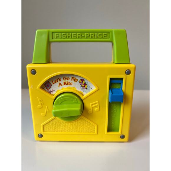 Vintage 1978 Fisher-Price Musical Toy Radio Let's Go Fly a Kite Works #791 - Picture 1 of 5